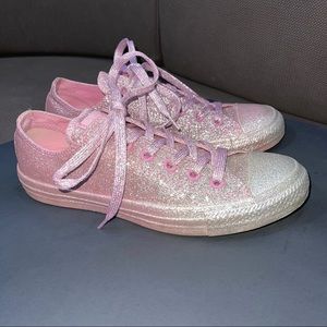 [SOLD] Converse Pink Glitter Sparkle Size 9 Shoes